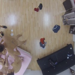 This is how you see a big titted teens' gangbang from the ceiling!