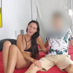 My boyfriend's fantasy: No only watching me fuck another guy, but also directing it. Today I'm making him a cuckold.