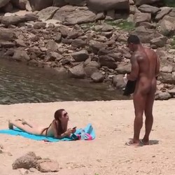 Recruiting a nudist to fuck with at San Juan lakeside.