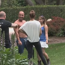 Being famoous is awesome. Antonio hunts for groupies around in a Madrid park
