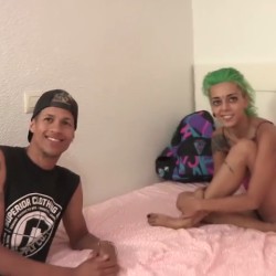 Lola, the SQUATTER teen, accepts the MONSTERCOCK challenge: she fucks Pepe's stick and her roommates join