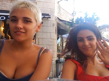 It's Vivi and Claudia, the 'Sevilla Girls'. We go to the Triana Neighbourhood of Seville looking for cocks and lots of slutting tee hee hee